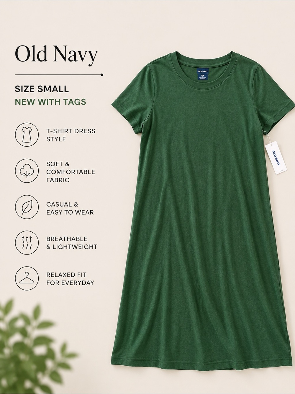 New with tags T-Shirt Dress sz S